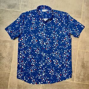 Cabana by Crown & Ivy Stars Patriotic button down Boys XL